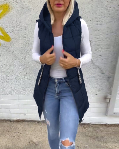 Lightweight Vest Style Puffer Jacket
