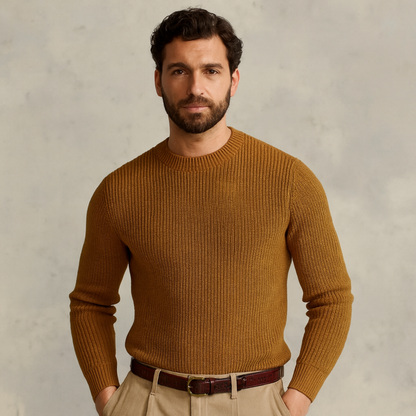 Soft Merino Wool Crew Neck Sweater