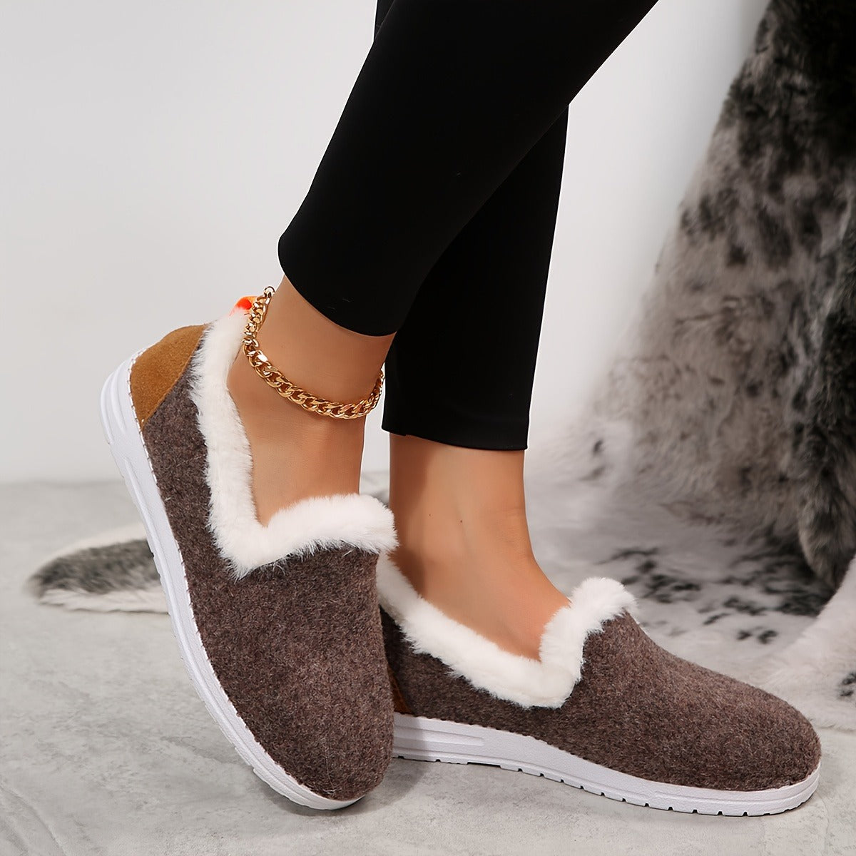 Warm Fuzzy Women's Slip On Loafers