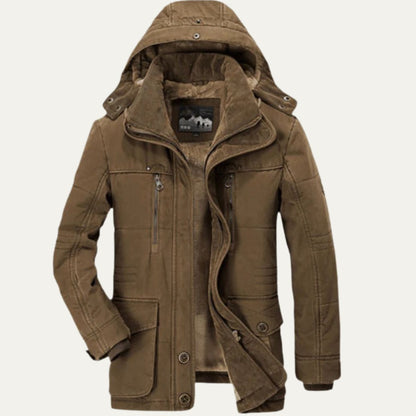 Warm Insulated Parka with Large Pockets