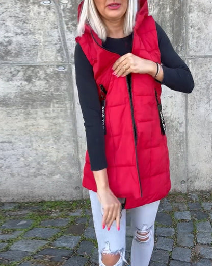 Lightweight Vest Style Puffer Jacket