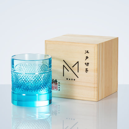 Luxury Crystal Whiskey Glasses Set with Wooden Box