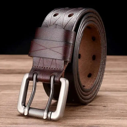 Durable Brown Leather Belt - Strong and Classic Style