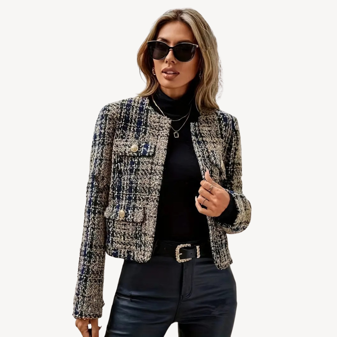 Classic Plaid Wool Jacket