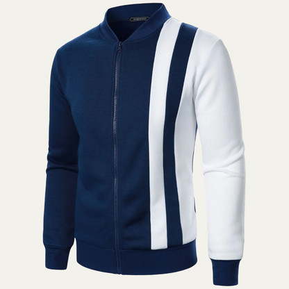 Men's Bright Colourblock Zipper Jacket