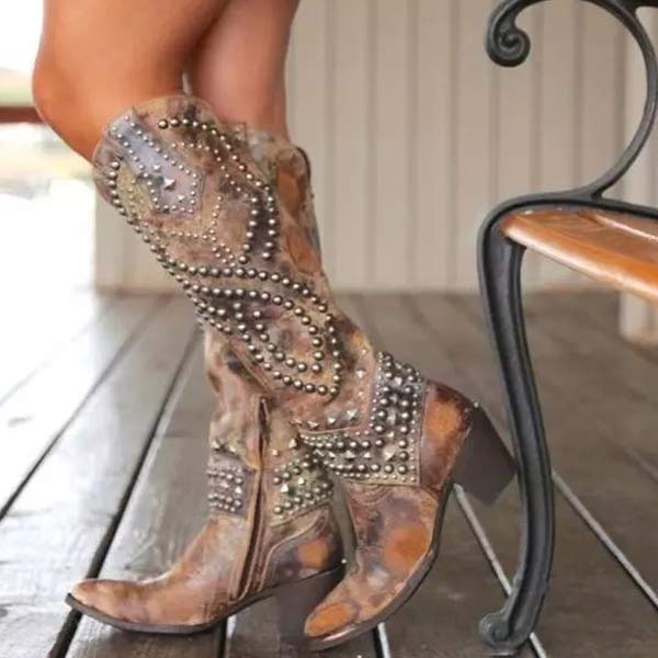 Trendy Ankle Boots – Faux Leather – Buckle Detail – Block Heel