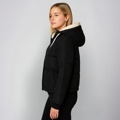 Warm Fleece Hooded Winter Jacket for Women