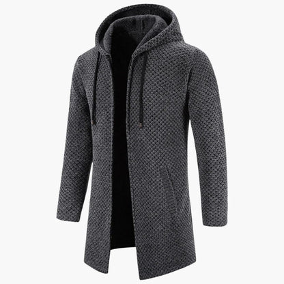 Relaxed Fit Mens Long Cardigan Sweater Coat