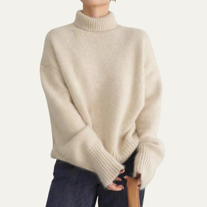Relaxed Fit Crew Neck Knit Winter Sweater - OutfitLondon