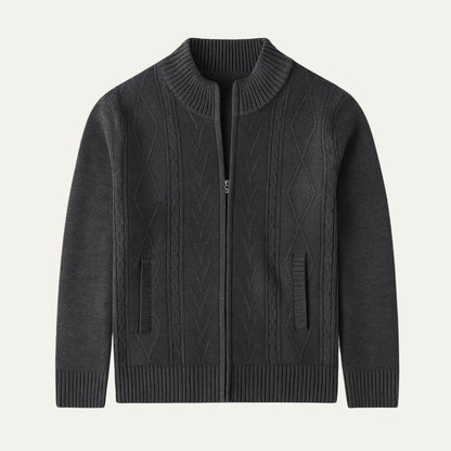 Traditional Mens Knit Cardigan Sweater
