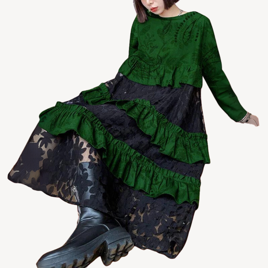 Feminine Layered Lace Summer Dress