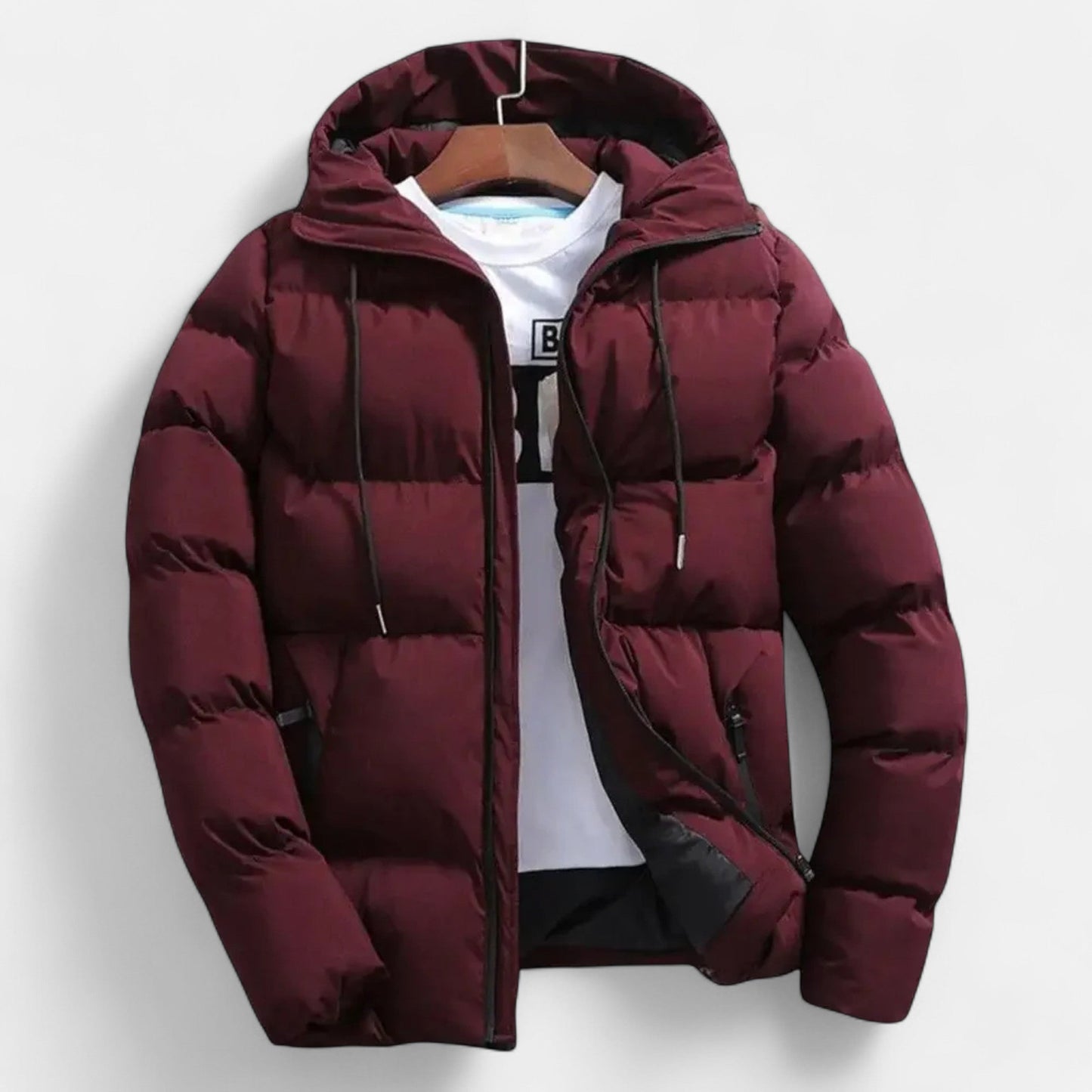 Thermal Mens Insulated Hooded Snow Jacket