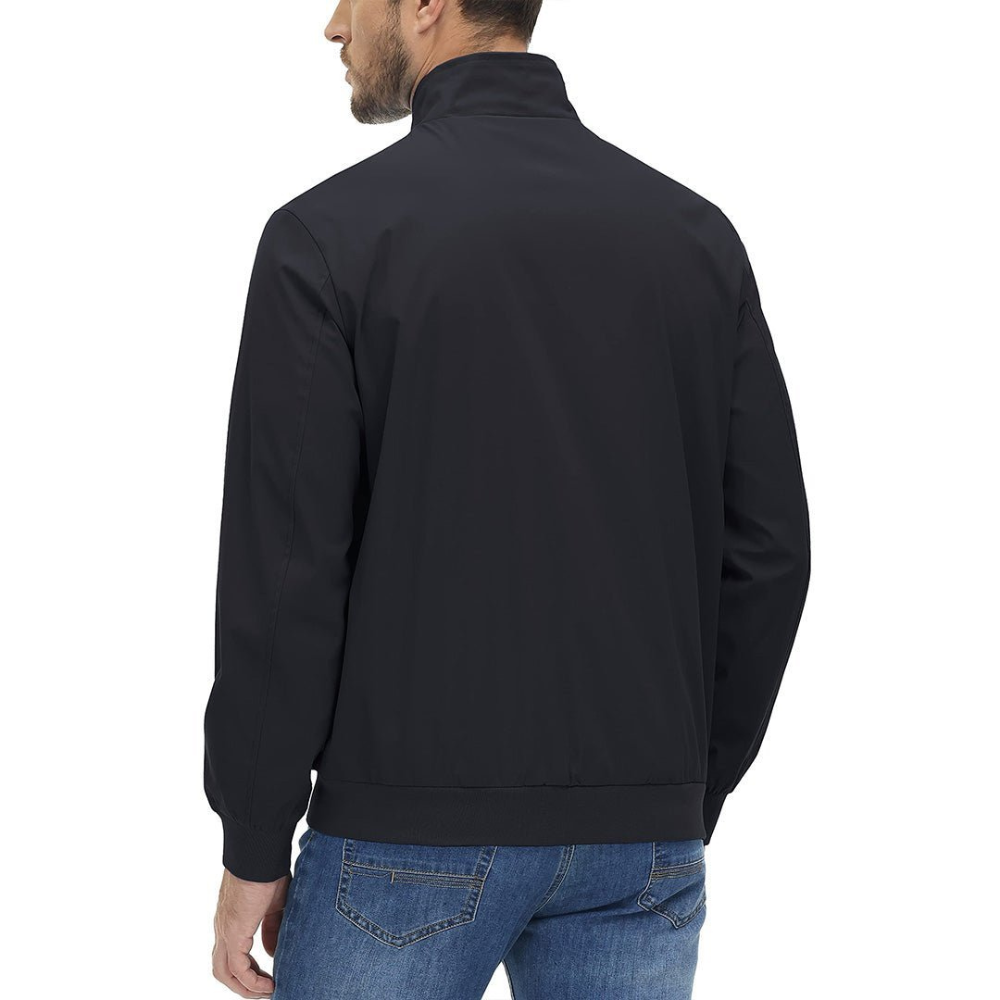 Slim Fit Zip Up Leather Jacket