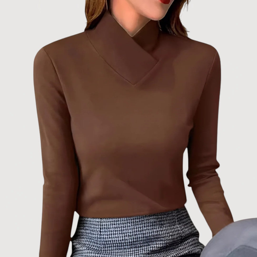 Chic Round Neck Blouse