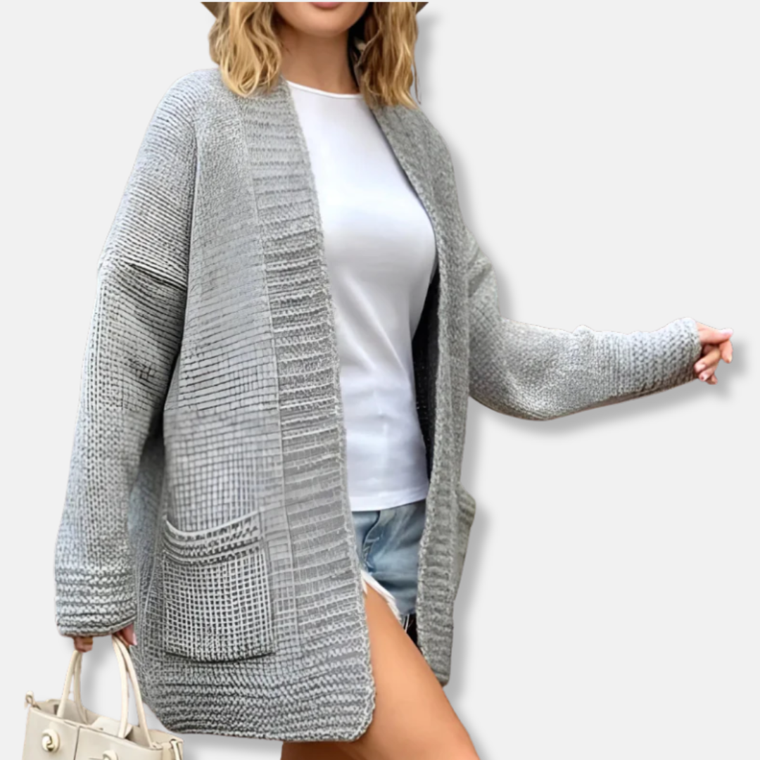 Cozy Oversized Open Front Cardigan for Women