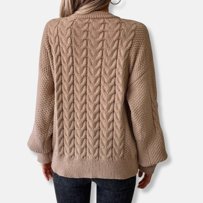 Cozy Cable Knit Oversized Sweater