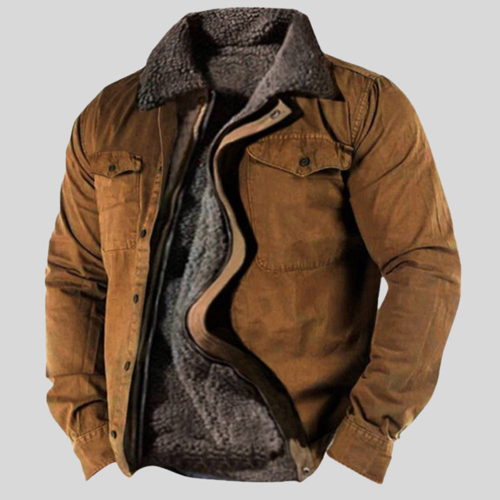 Warm Waterproof Men's Fleece Coat