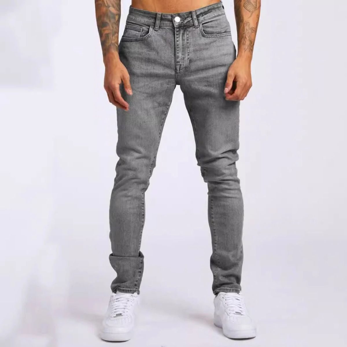 Slim Fit Vintage Straight Leg Jeans