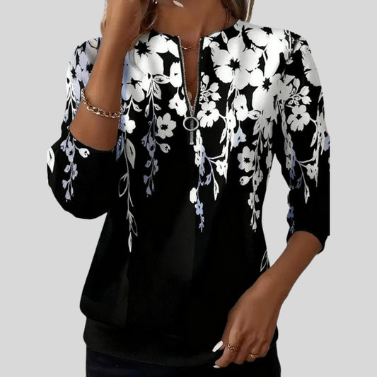 Trendy Graphic Zip Up Hoodie - OutfitLondon