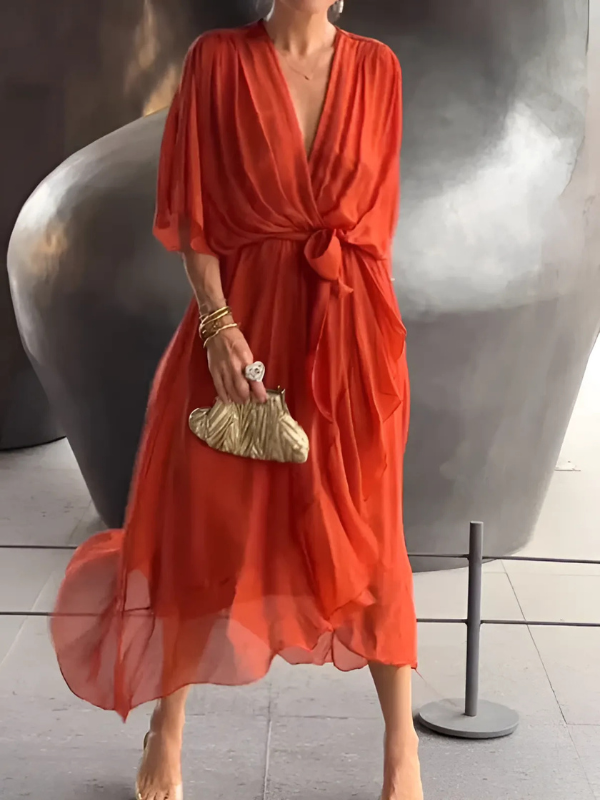 Elegant Women's Mid Length Dress