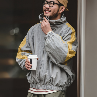 Relaxed Fit Hoodie Zip Up Jacket