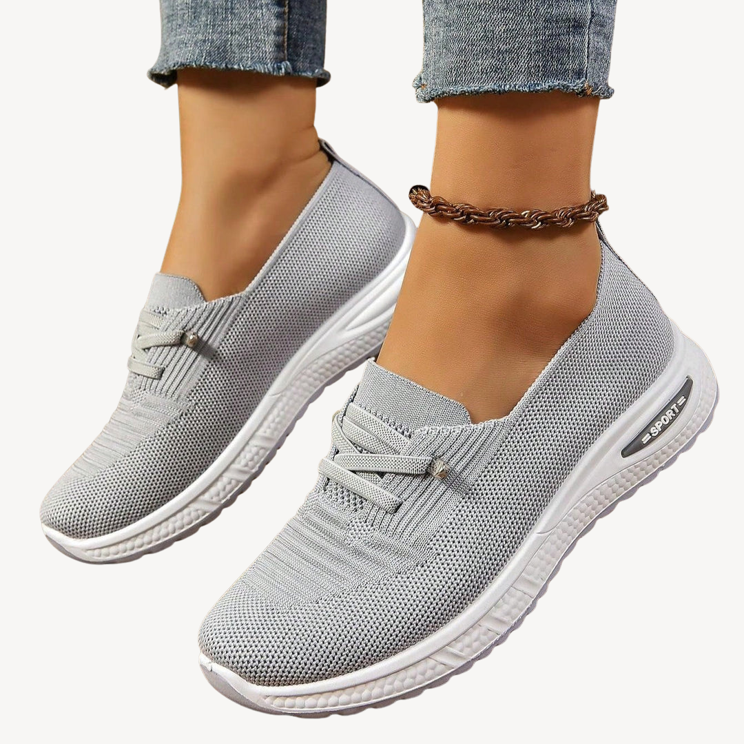 Comfortable Grey Arch Support Sneakers