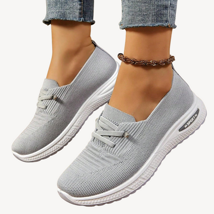 Comfortable Grey Arch Support Sneakers