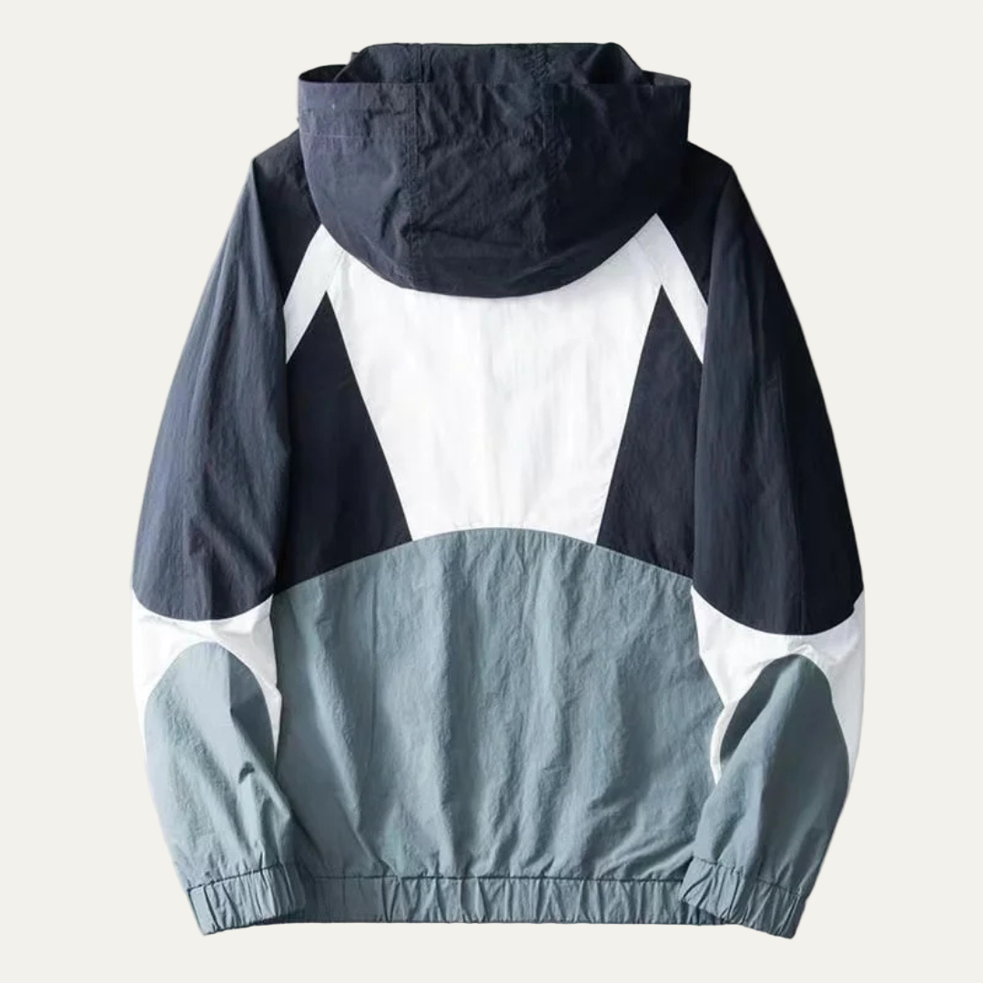 Men's Breathable Water Resistant Windbreaker Coat