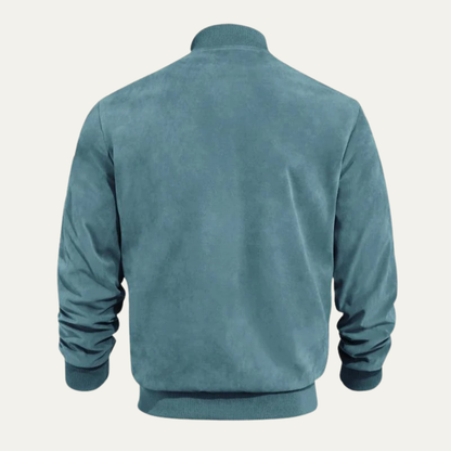 Men's Quilted Zipper Bomber Jacket