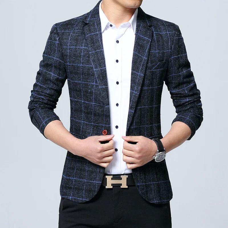 Classic Check Sports Coat for Men