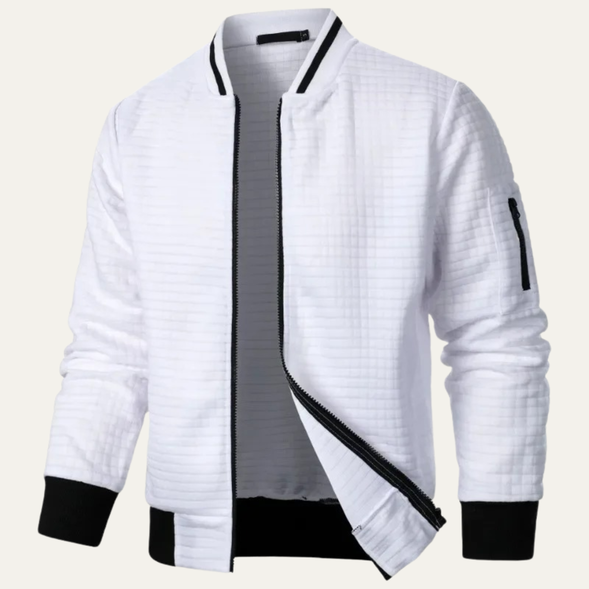 Slim Fit Quilted Men's Bomber Jacket