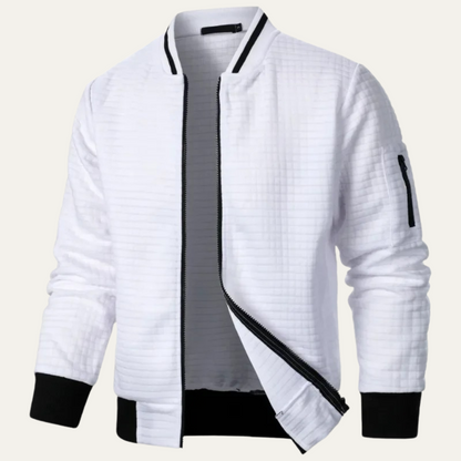 Slim Fit Quilted Men's Bomber Jacket