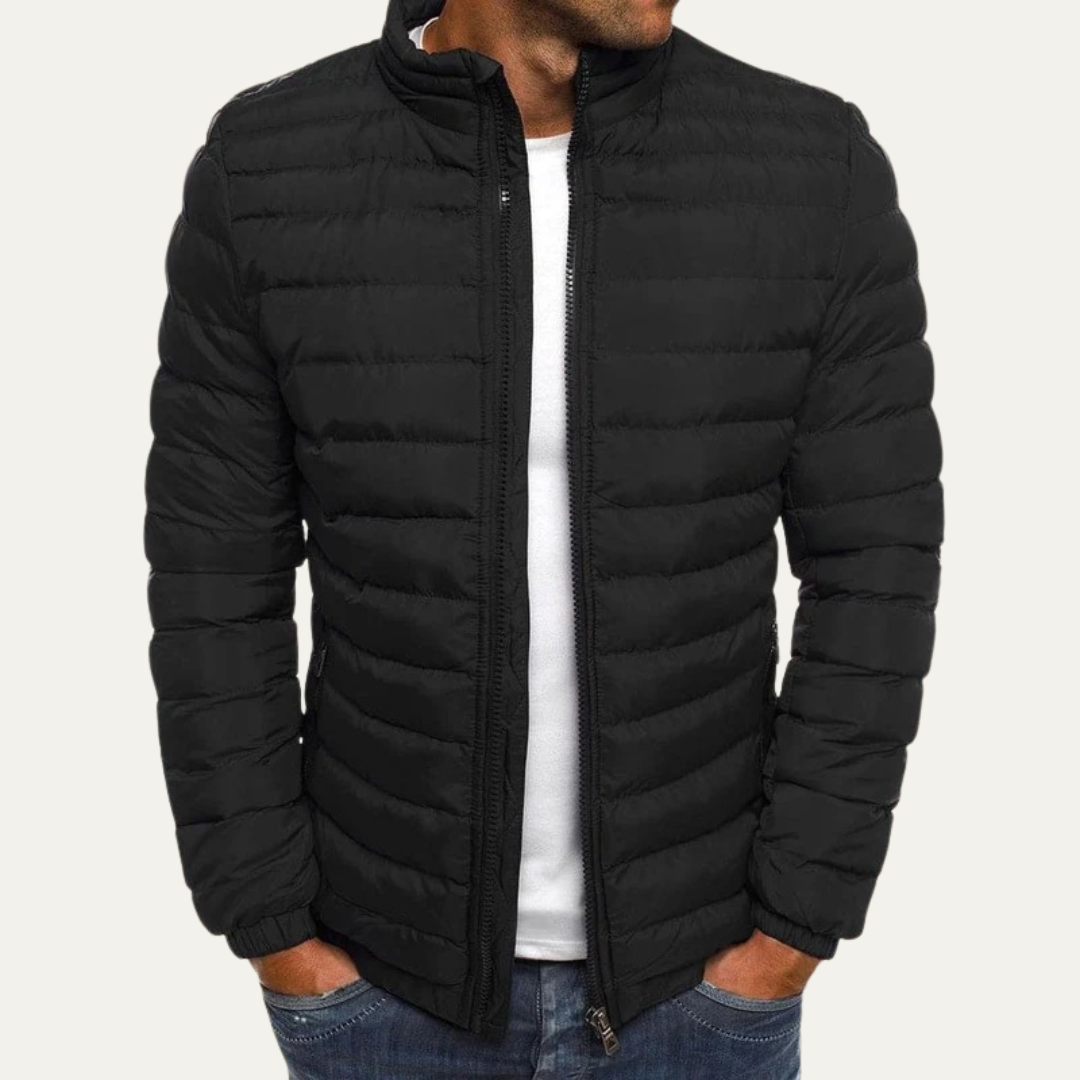 Men's Slim Water Resistant Filled Parka Jacket