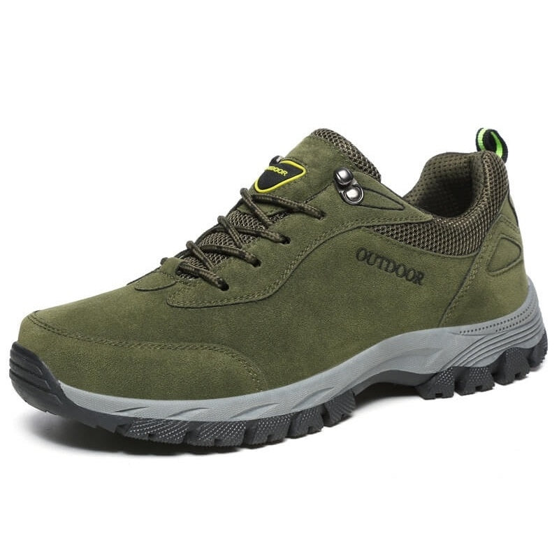 Breathable Waterproof Hiking Trail Shoes Green - OutfitLondon