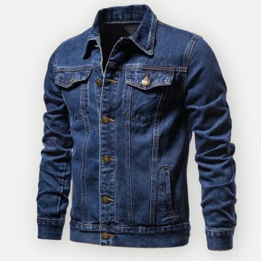 Classic Blue Jean Trucker Jacket - OutfitLondon