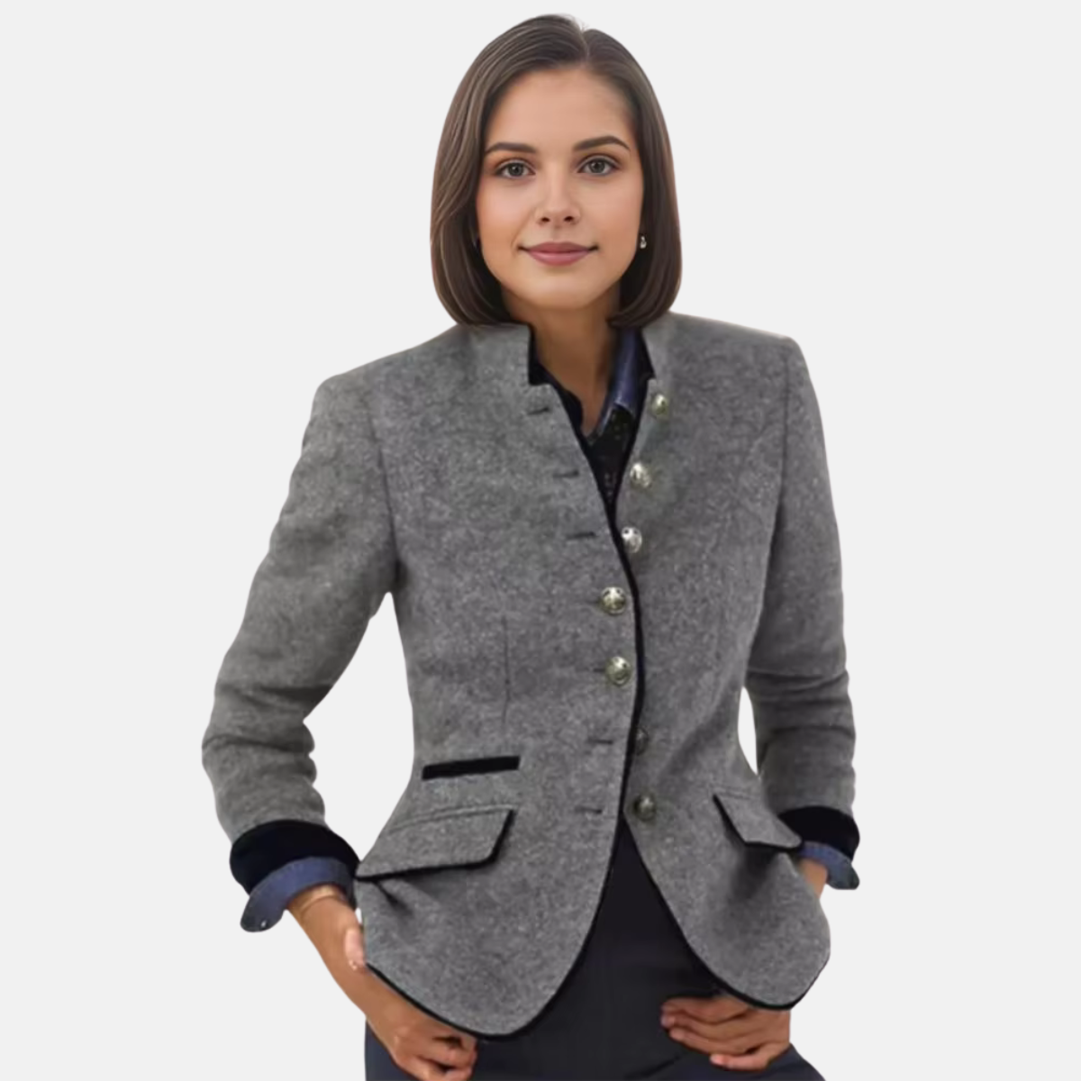 Classic Women's Fitted Blazer Coat