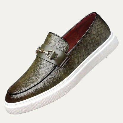 Comfortable Orthopedic Leather Slip On Shoes - OutfitLondon