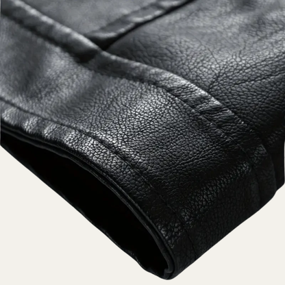 Men's Black Biker Leather Jacket