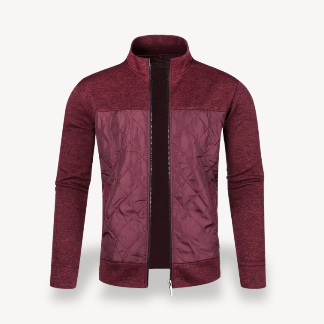 Insulated Padded Mens Zip Jacket
