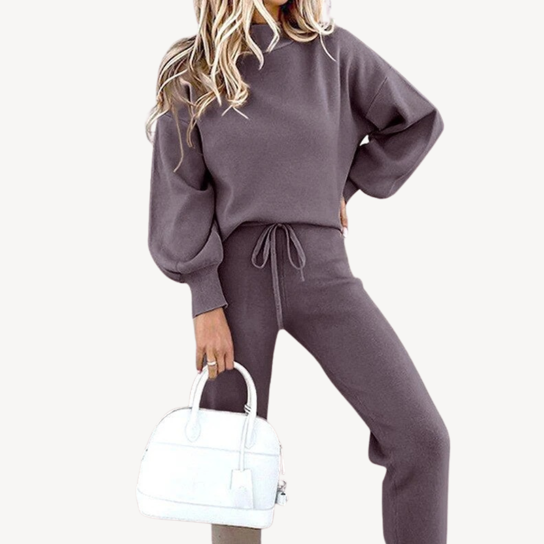 Cozy Women's Soft Knit Sweater Set