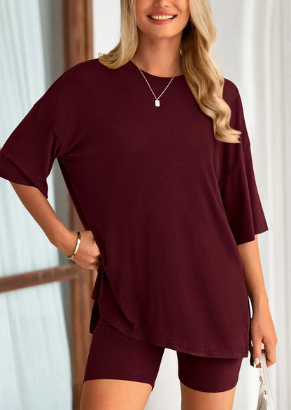 Comfy Summer Shorts Sleeveless Tank Two Piece Outfit