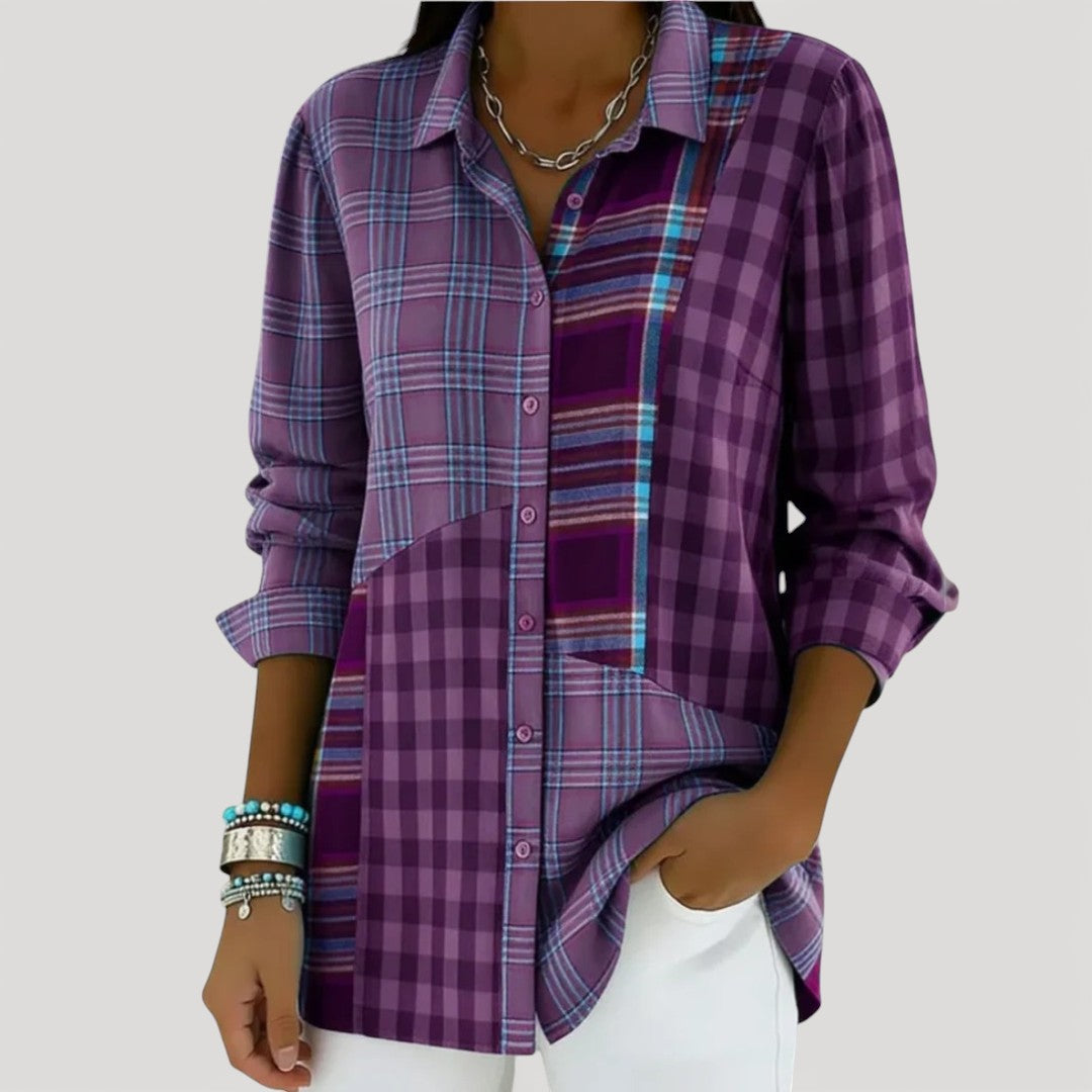 Colorful Plaid Flannel Shirt