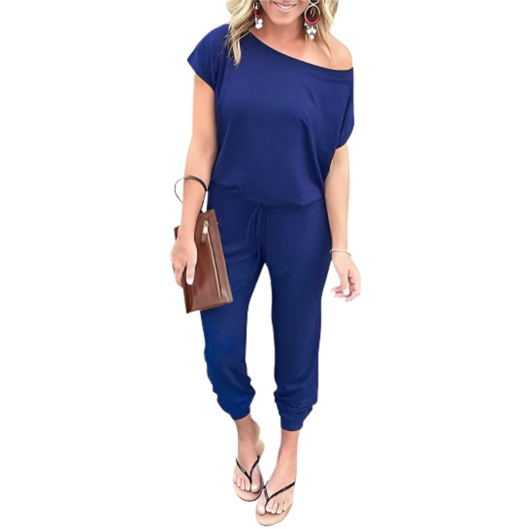 Easy Breezy Off Shoulder Summer Romper Dress