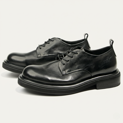 Classic Black Leather Oxford Shoe