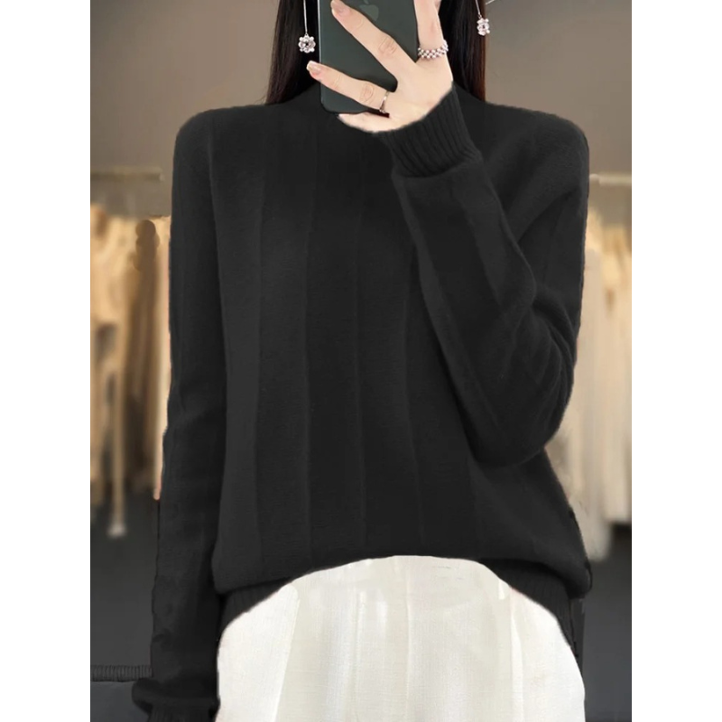 Cozy Female Waterproof Crew Neck Sweater