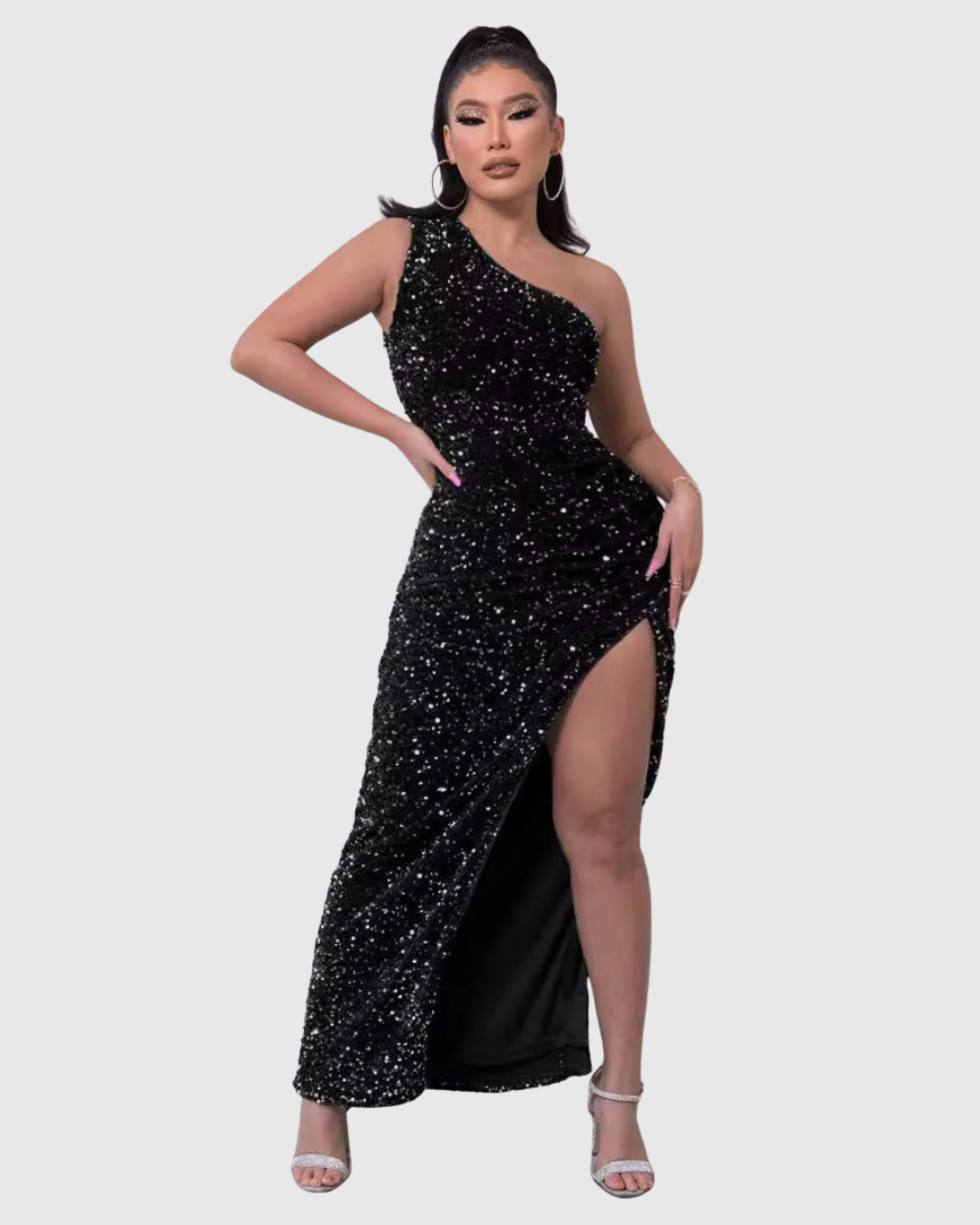 Elegant One Shoulder Formal Gown