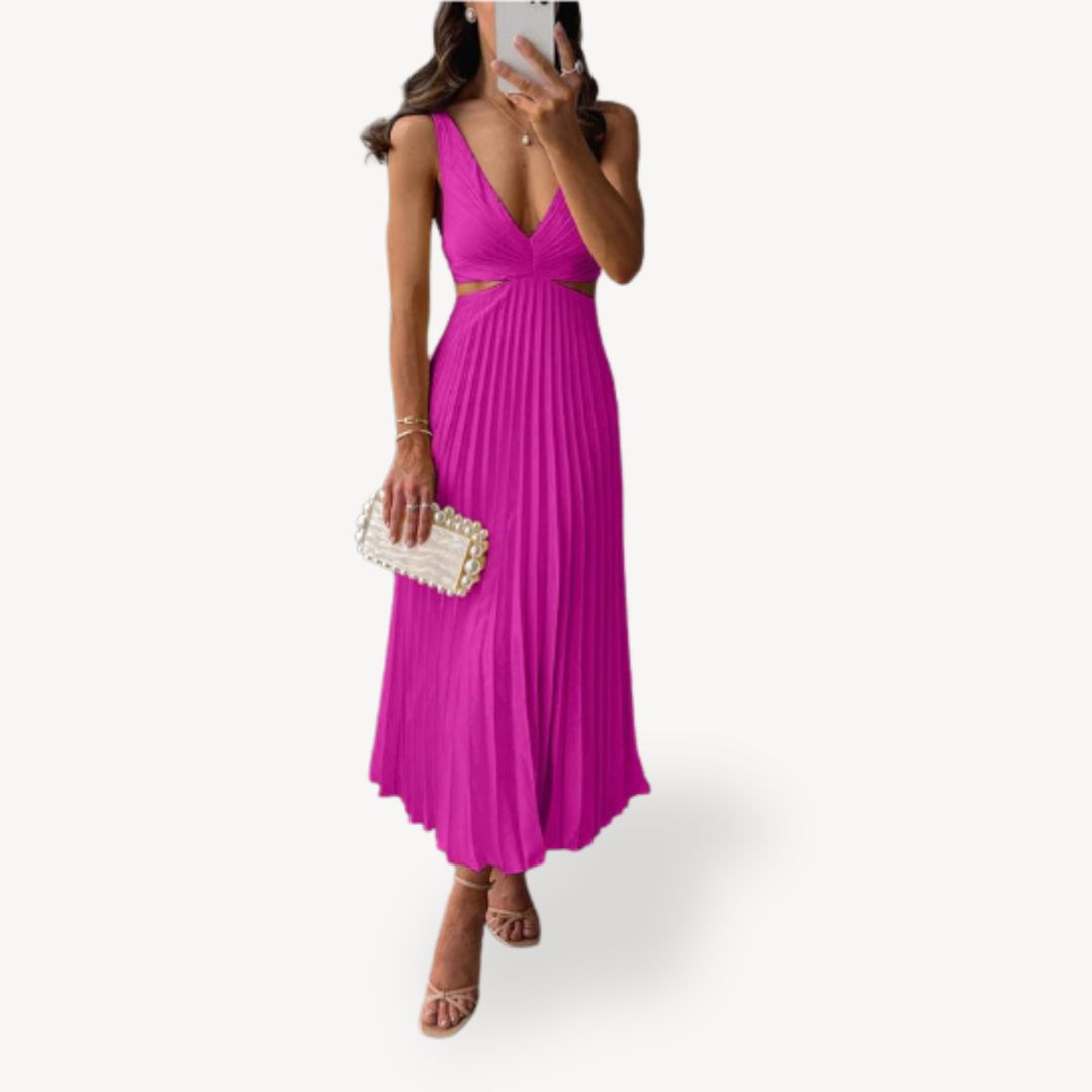 Floral High Waist Midi Skirt Dress