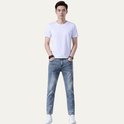 Men's Classic Straight Fit Jeans Pants