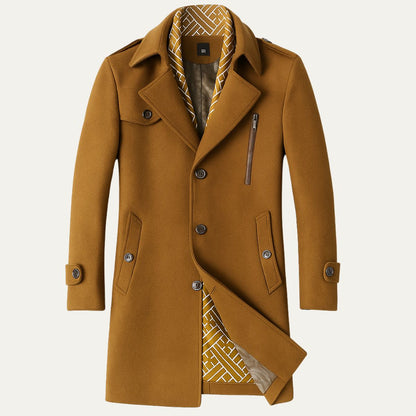 Classic Fit Mens Tailored Overcoat