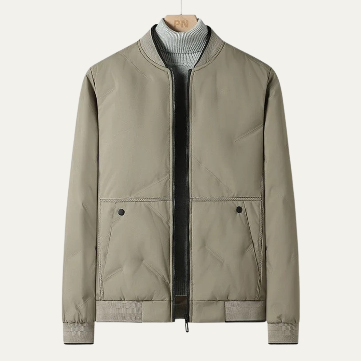 Classic Slim Fit Cotton Bomber Jacket